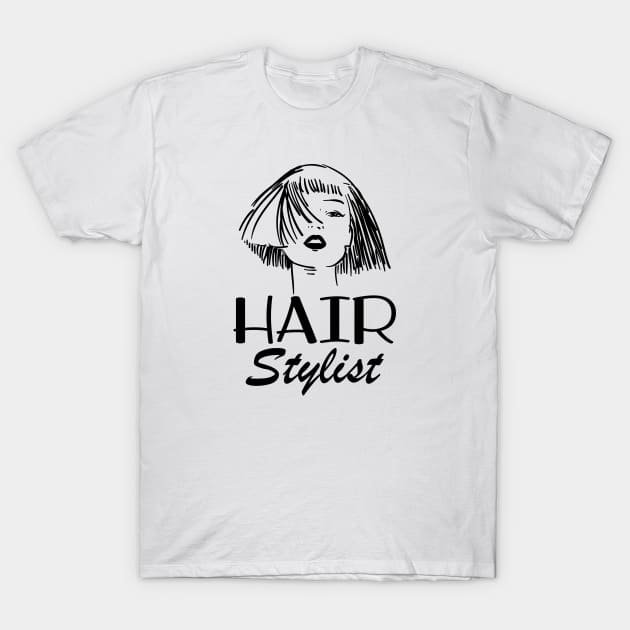 Hair Stylist T-Shirt by KC Happy Shop